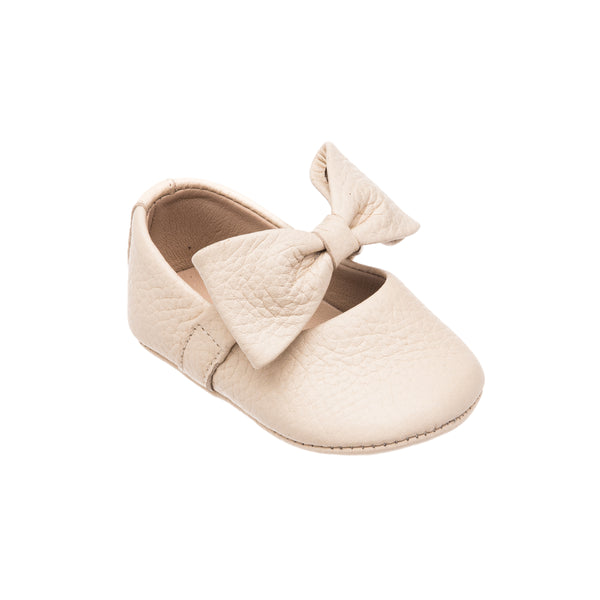 Elephantito Baby Ballerina With Bow Cream Shoes