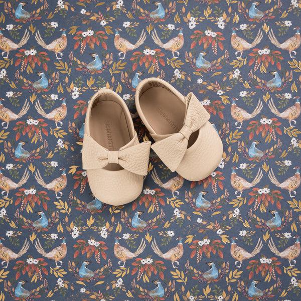 Elephantito Baby Ballerina With Bow Cream Shoes