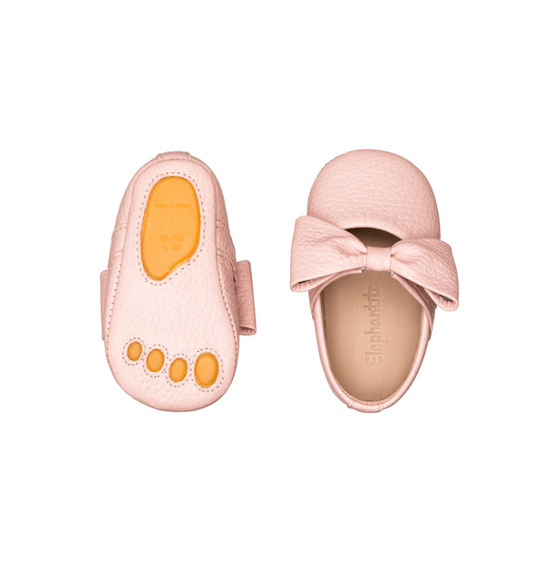 Elephantito Baby Ballerina With Bow Pink Shoes