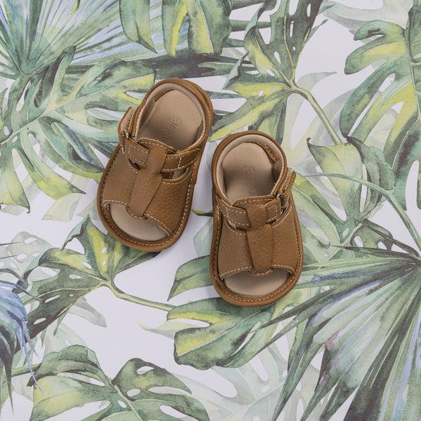 elephantito Baby Boy Sandal Caramel Brown Shoes