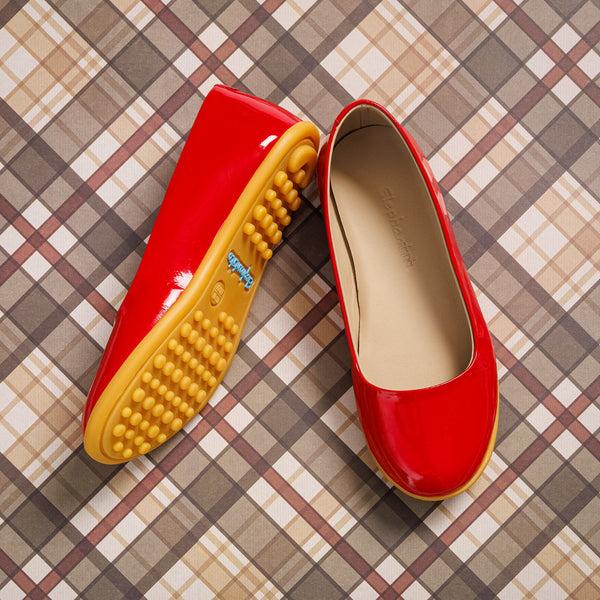 elephantito Bare Ballerina Red Shoes