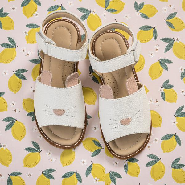 Elephantito Bunny Sandal White Shoes