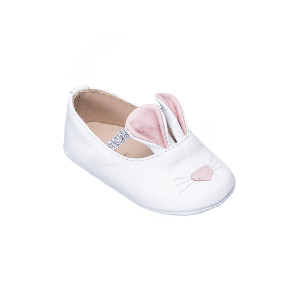 Elephantito Bunny Slipper White Shoes