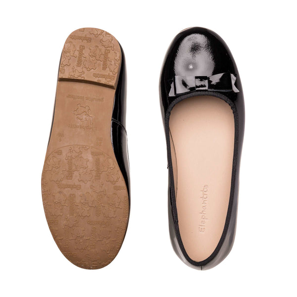 Elephantito Camille Flats PTN Black Shoes