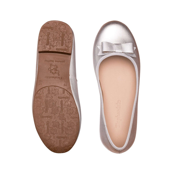 Elephantito Camille Flats Silver Shoes