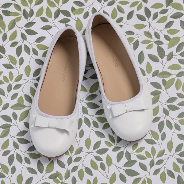 Elephantito Camille Flats White Shoes