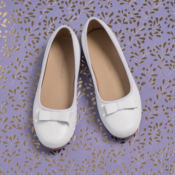 elephantito Camille Flats White Shoes