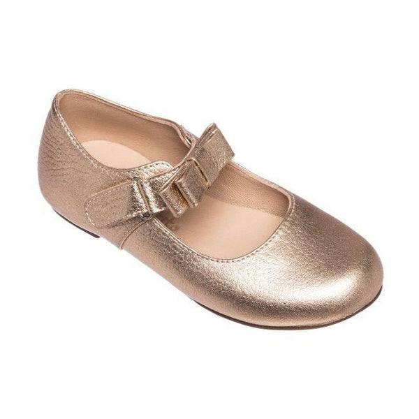 Elephantito Charlotte Mary Jane Gold Shoes