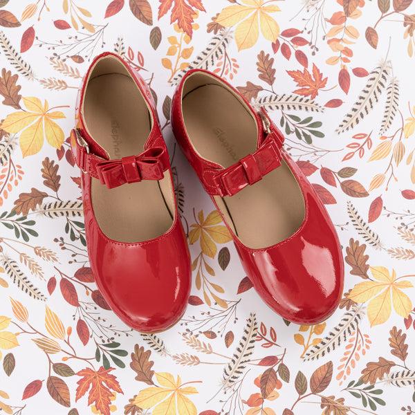 elephantito Charlotte Mary Jane Patent Red Shoes
