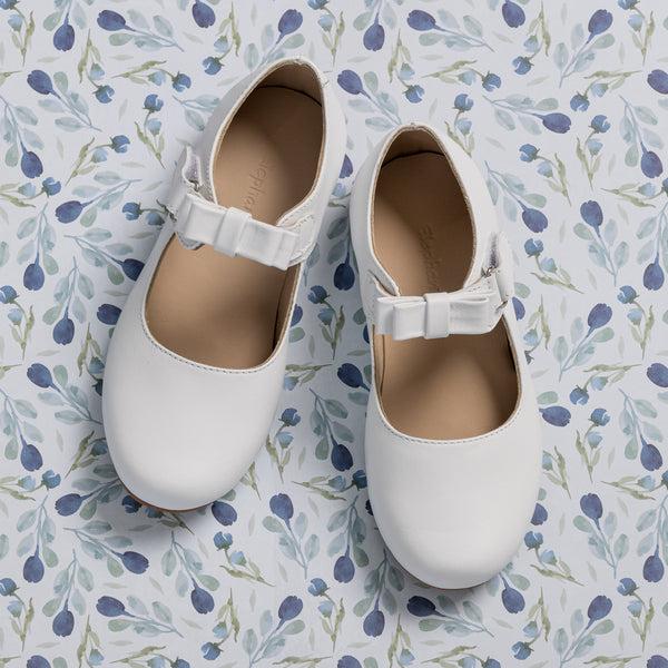 Elephantito Charlotte Mary Jane White Shoes