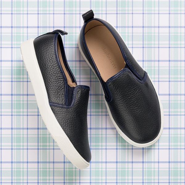 Elephantito Classic Slip-On Textured Blue Shoes