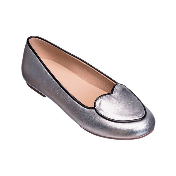 elephantito Cuore Ballerina Silver Shoes