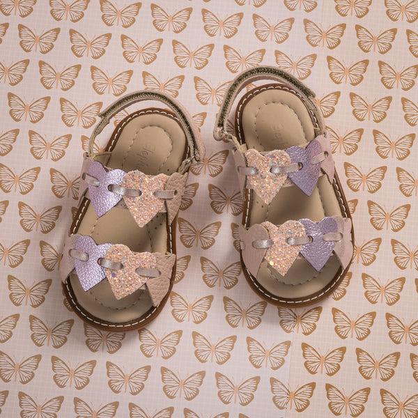 elephantito Cuore Sandal Toddler Pink Shoes