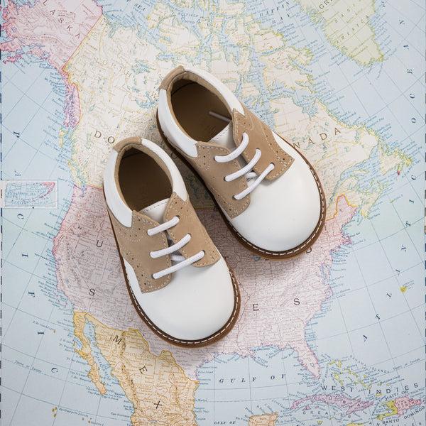 elephantito Golfers Toddlers White & Ivory Shoes