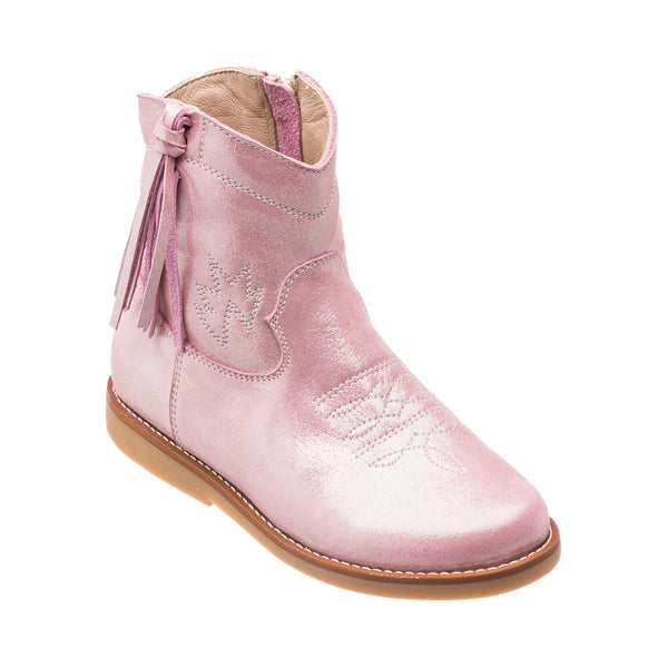 Elephantito Hannah Suede Boot Metallic Pink Shoes