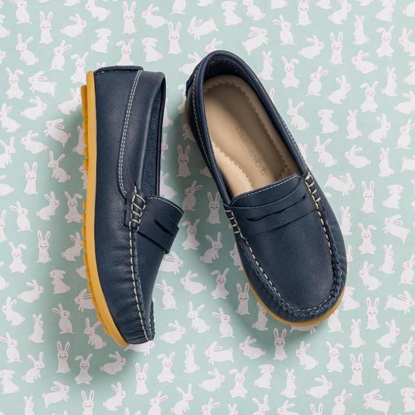 Elephantito JP Moccasin Blue Shoes