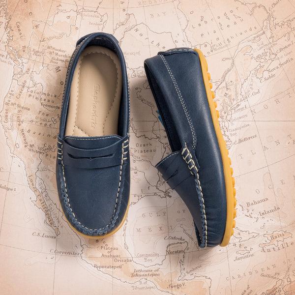 elephantito JP Moccasin Blue Shoes