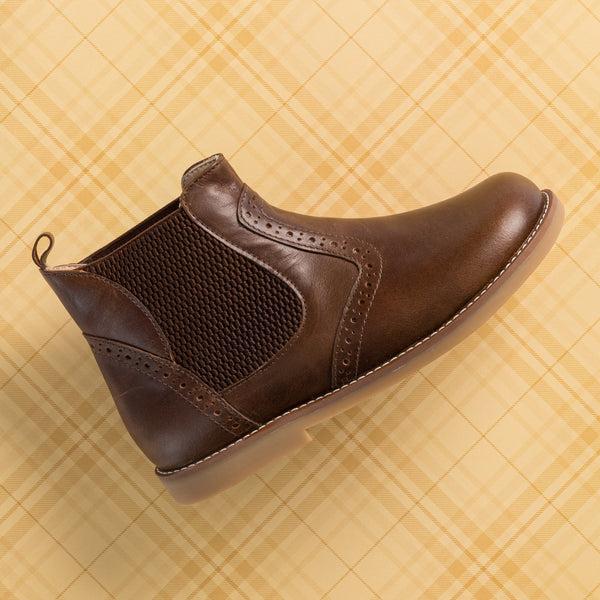 Elephantito Leather Bootie Apache Brown Shoes