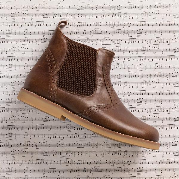 Elephantito Leather Bootie Apache Brown Shoes
