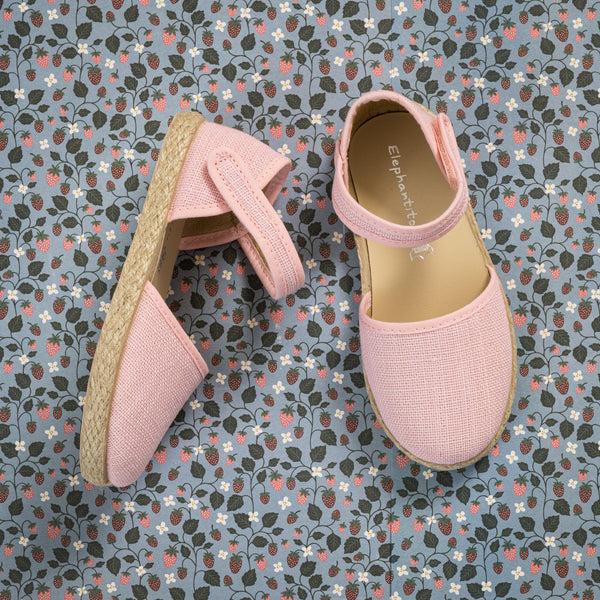 elephantito Linen Classic Espadrille Pink Shoes