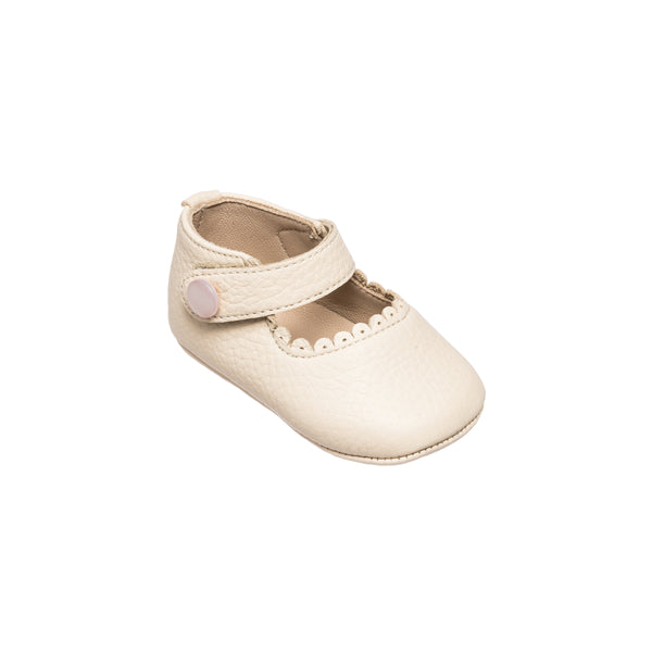 elephantito Mary Jane for Baby Cream Shoes