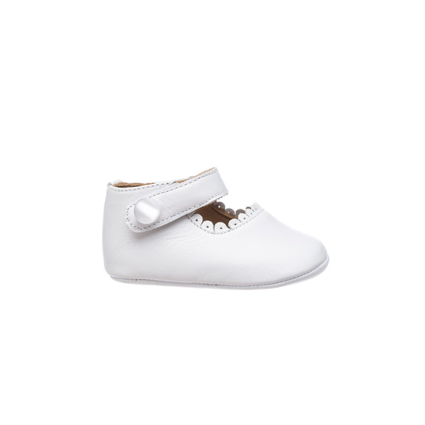 Elephantito Mary Jane For Baby White Shoes