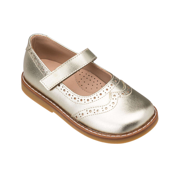elephantito Mary Jane Gold Shoes