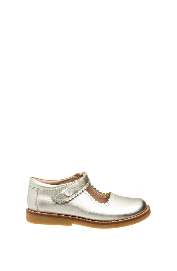 Elephantito Mary Jane Metallic Gold Shoes
