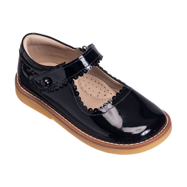 Elephantito Mary Jane Patent Black Shoes