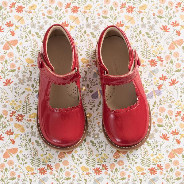Elephantito Mary Jane Patent Red Shoes