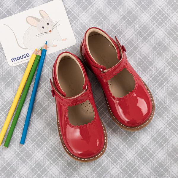 Elephantito Mary Jane Patent Red Shoes