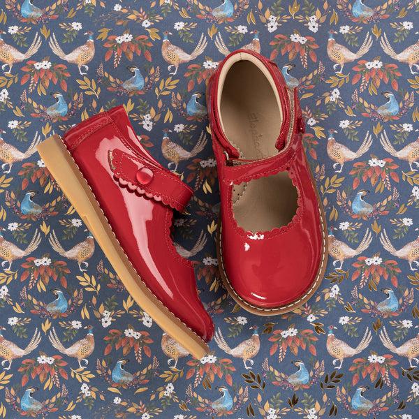elephantito Mary Jane Patent Red Shoes