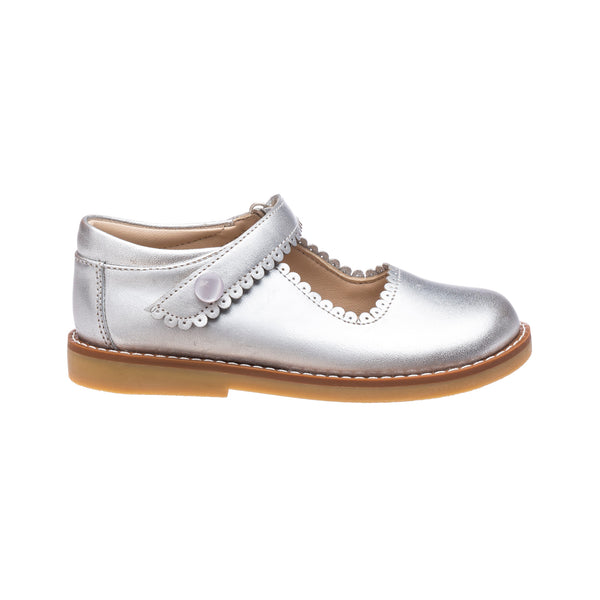 Elephantito Mary Jane Silver Shoes