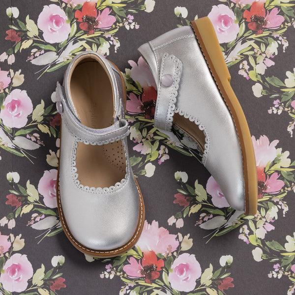 Elephantito Mary Jane Silver Shoes