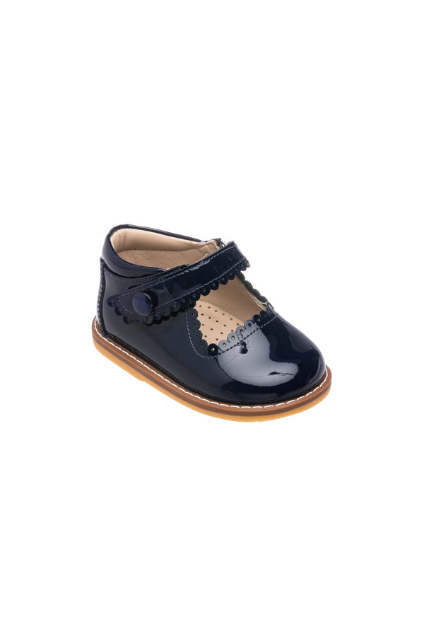 Elephantito Mary Jane Toddler Patent Black Shoes
