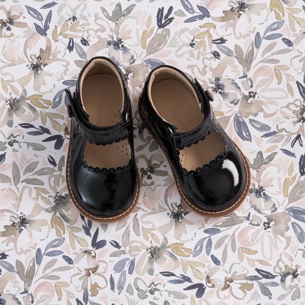 Elephantito Mary Jane Toddler Patent Black Shoes