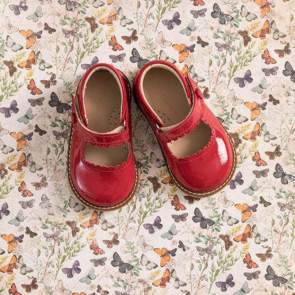 Elephantito Mary Jane Toddler Patent Red Shoes
