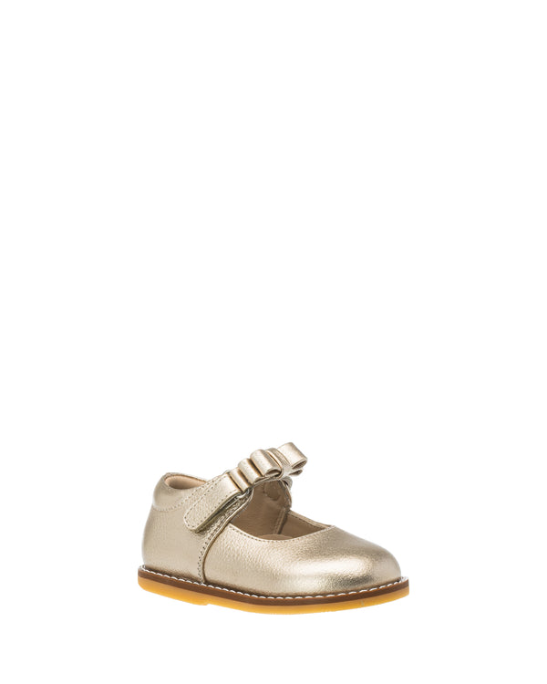 Elephantito Mary Jane With Bow Toddler Gold Shoes