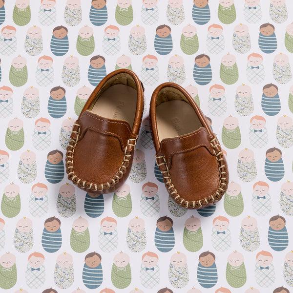 elephantito Moccasin for Baby Natural Brown Shoes