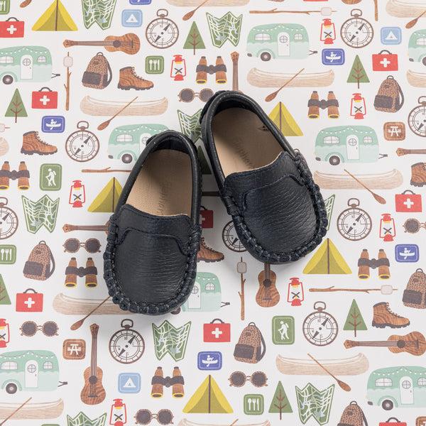 elephantito Moccasin for Baby Navy Blue Shoes