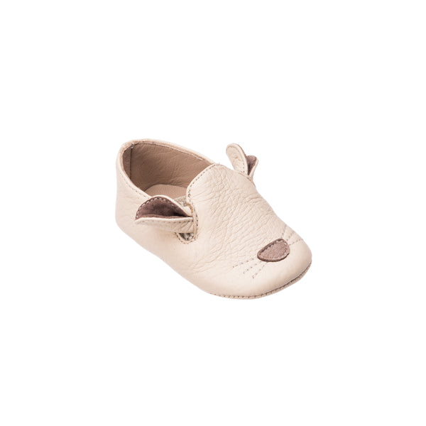 elephantito Moosie Baby Slipper Cream Shoes