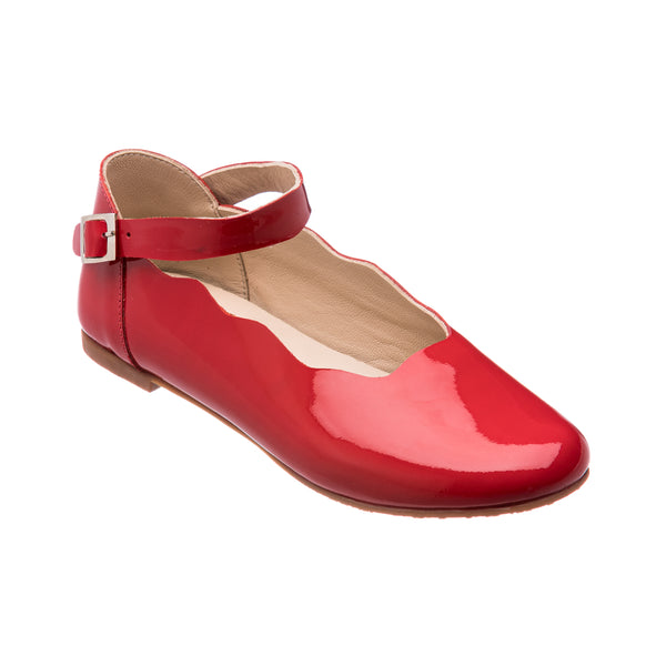 Elephantito Ondina Flats Patent Red Shoes