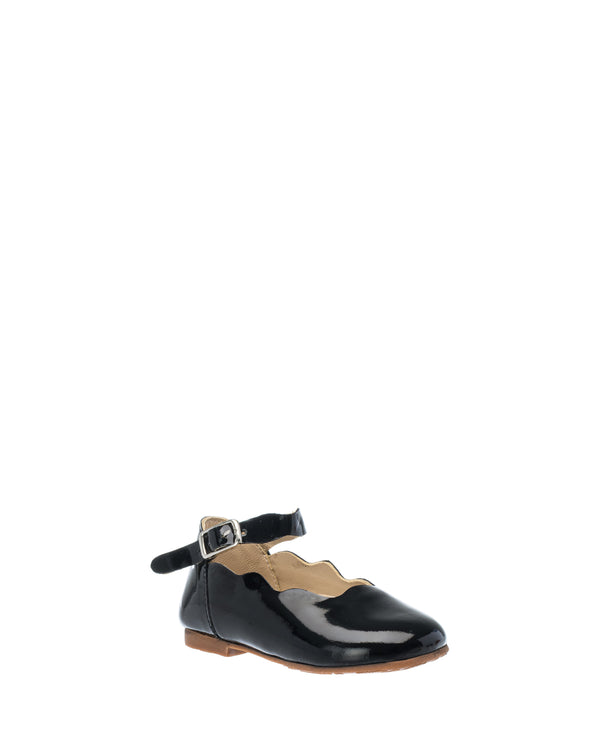 Elephantito Ondina Flats Toddler Black Shoes