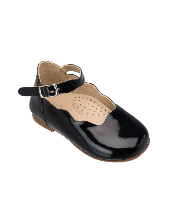 Elephantito Ondina Flats Toddler Black Shoes