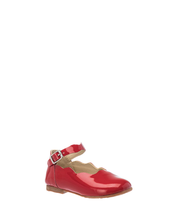 Elephantito Ondina Flats Toddler Red Shoes