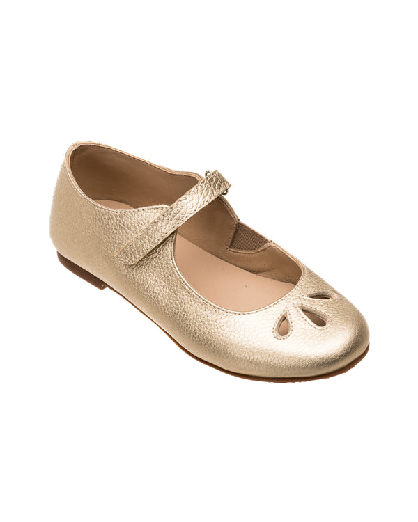 Elephantito Rosie Mary Jane Gold Shoes