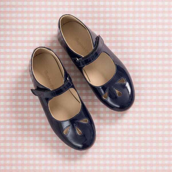 Elephantito Rosie Mary Jane Patent Blue Shoes