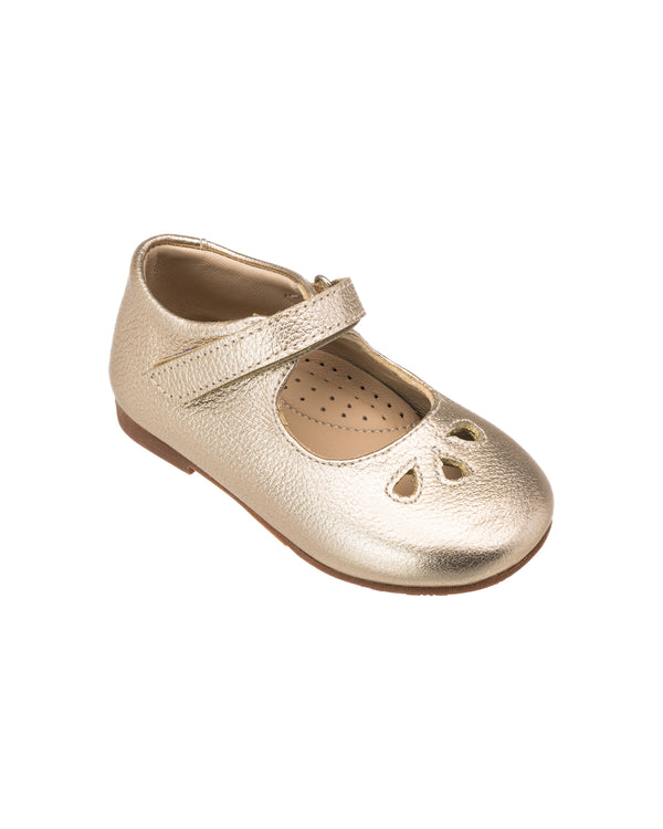 Elephantito Rosie Mary Jane Toddler Gold Shoes