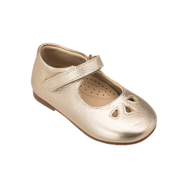 elephantito Rosie Mary Jane Toddler Gold Shoes