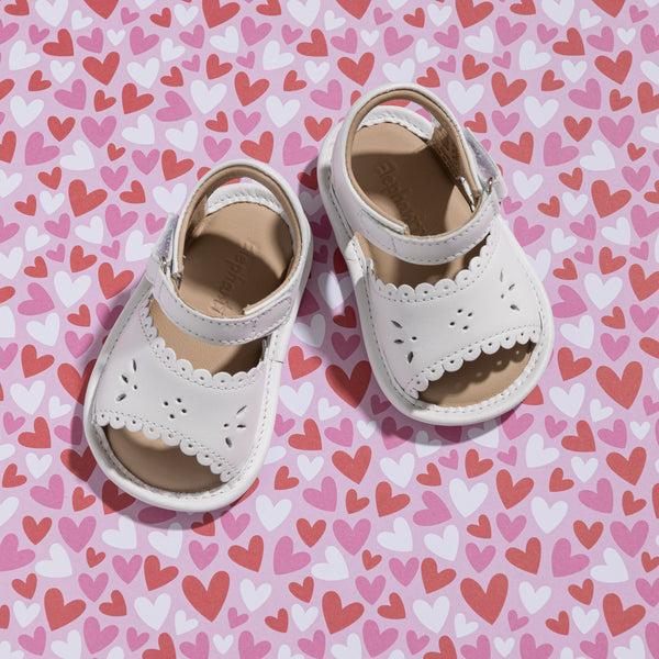 Elephantito Sandal W/Scallop White Shoes